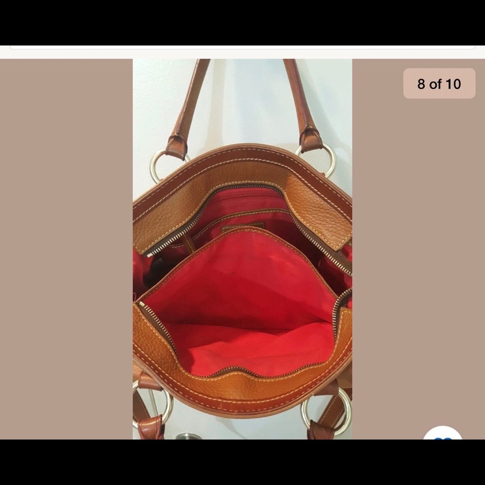 Dooney & Bourke caramel Tan Camel Pebble Leather - Picture 7 of 10